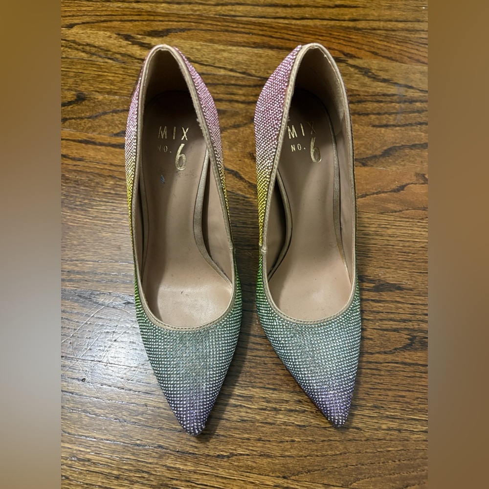 Mix No. 6 Gradient Sparkle Heels